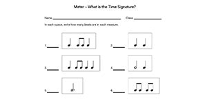 Meter Worksheets & Visuals - Beth's Notes