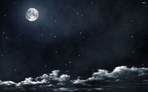 Night Sky Moon Hd Background