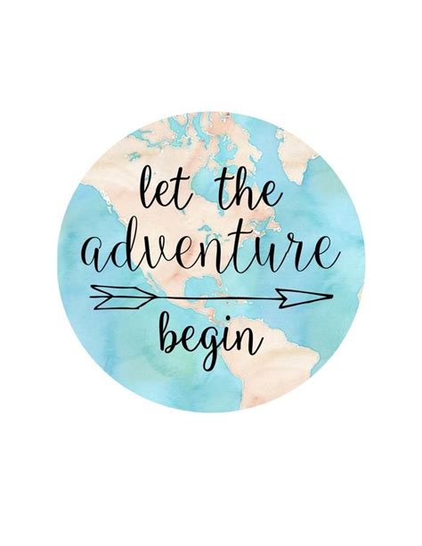 Let The Adventure Begin Poster Graphic Design Word Art | Etsy ...