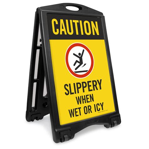 Slippery When Wet Signs | Caution Floor Slippery When Wet Signs