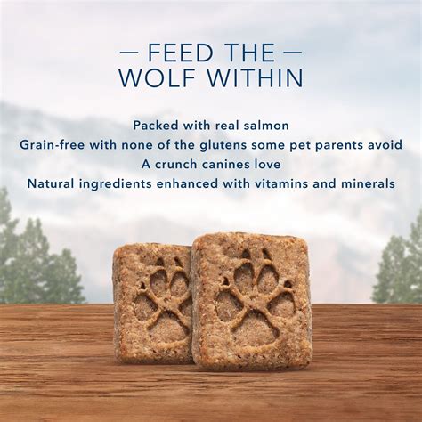 BLUE BUFFALO Wilderness Trail Treats Grain-Free Salmon Biscuits Dog ...