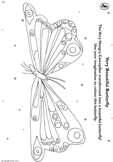 Eric Carle Butterfly Page Coloring Pages