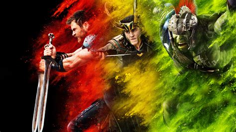 3840x240 Resolution Thor Loki Hulk Thor Ragnarok 3840x240 Resolution ...