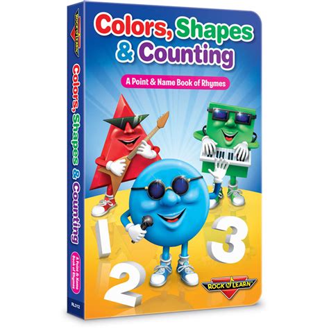 Rock N Learn Colors Shapes & Counting Board Book - RL-312 | Rock N Learn