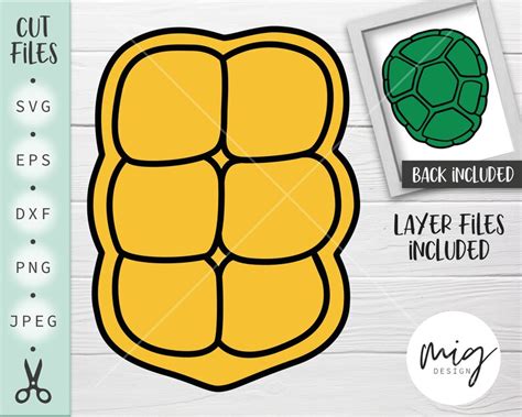 Ninja Turtle Shell SVG High Quality Perfect for your Design | turtlesvg.com