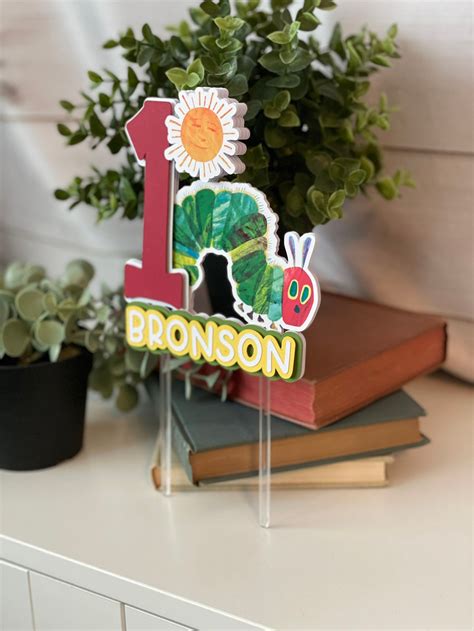 Hungry Caterpillar Cake Topper Birthday Cake Topper Hungry - Etsy