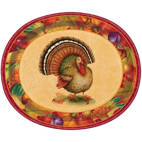 Thanksgiving Turkey Paper Dinner Plates Oriental Trading ...