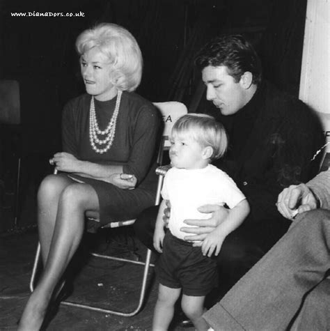 Diana with her second husband, comedian Richard Dawson and their son ...