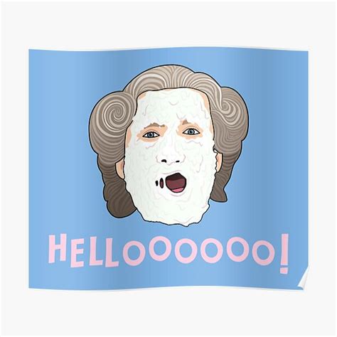 "Mrs Doubtfire | Hello" Poster by Jakmalone | Redbubble