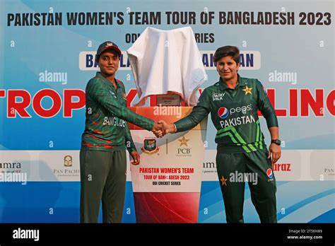 Captains of Bangladesh and Pakistan women cricket team Nigar Sultana ...