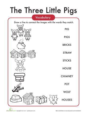 The Three Little Pigs Words | Little pigs, Three little pigs, Three ...