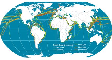 Global Submarine Cable Network | The Geography of Transport Systems