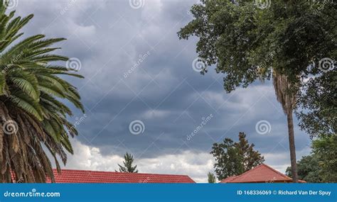 Summer Weather Activity Over the Highveld in South Africa Stock Image ...