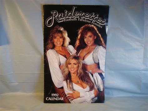 1992 CALENDAR ~ RAIDERETTES ~ NFL LOS ANGELES RAIDERS CHEERLEADERS ...