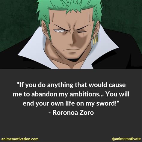 zoro quotes about life - Quotespronia