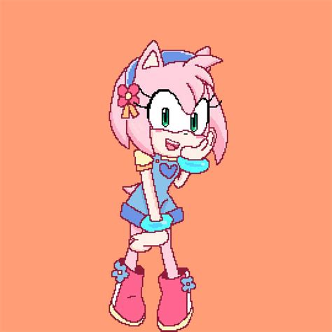 Amy rose pixel art | Sonic the Hedgehog! Amino