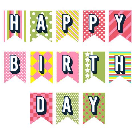 Happy+Birthday+Printable+Banner+Letters | Happy birthday banner ...