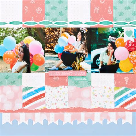 A Festive, Easy-to-Make Birthday Scrapbook Layout? It’s a Wish Come ...