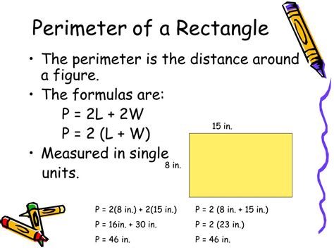 Area And Perimeter Formula For Rectangle