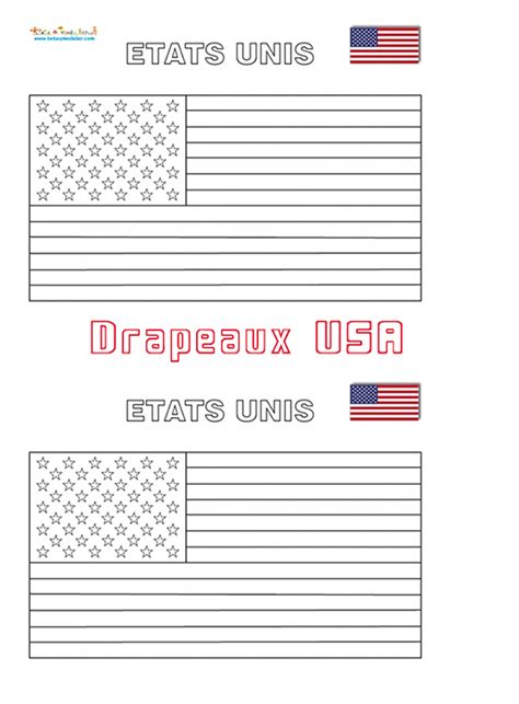 Petits drapeaux américains à imprimer