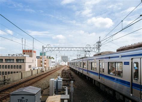 Tokyo, Japan - a Train Running on an Elevated Railroad. Editorial Image ...