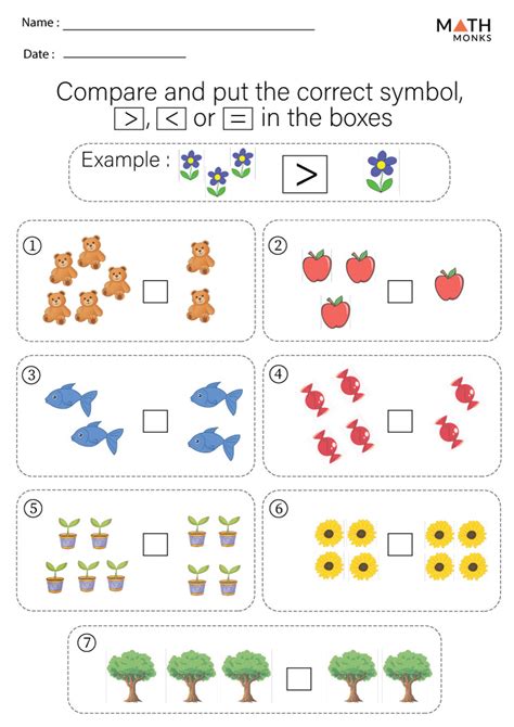 Free Printable Greater Than Less Than Worksheets