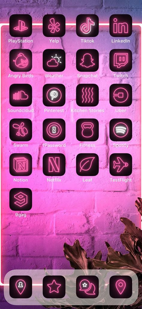 Pink Icon Aesthetic Roblox : 500+ Pink Neon Ios 14 App Icon Pack ...