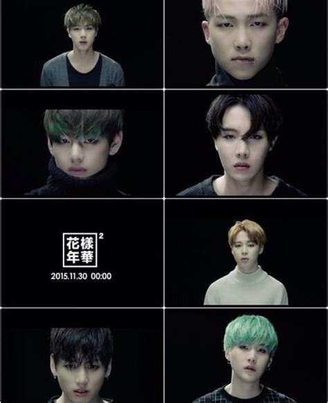 many different images of young men with green hair