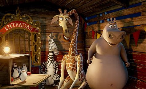 HD wallpaper: Madagascar poster, hippo, Lion, Gloria, Alex, Melman ...