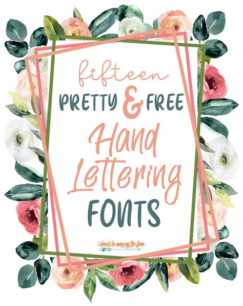 Hand Lettering Fonts Alphabet