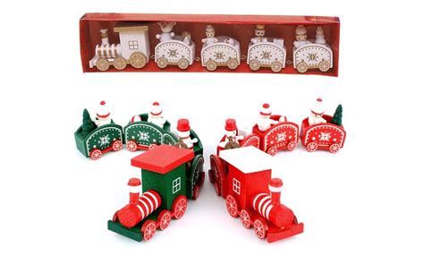 Up To 80% Off on Christmas Wooden Train Santa ... | Groupon Goods