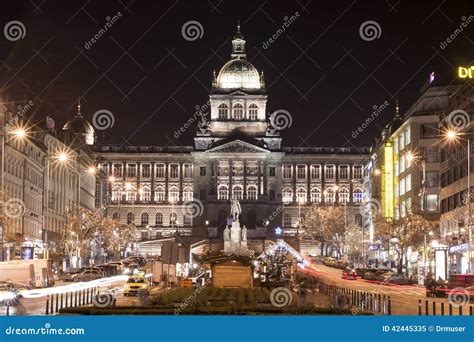 St. Wenceslas Square, Prague Editorial Image - Image of republic ...