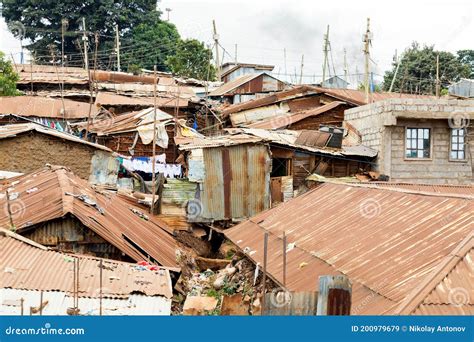 Kibera Slum in Nairobi. Kibera is the Biggest Slum in Africa Stock ...