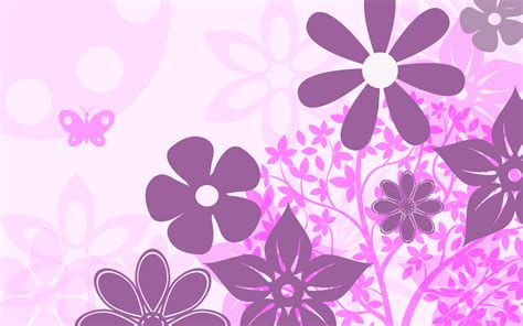 Purple flowers wallpaper - Vector wallpapers - #21861