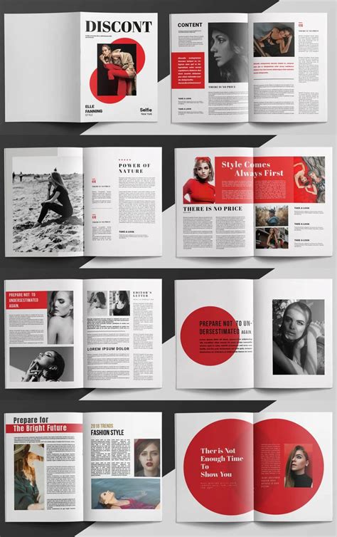 Fashion Magazine Layout InDesign | Book and magazine design, Fashion ...