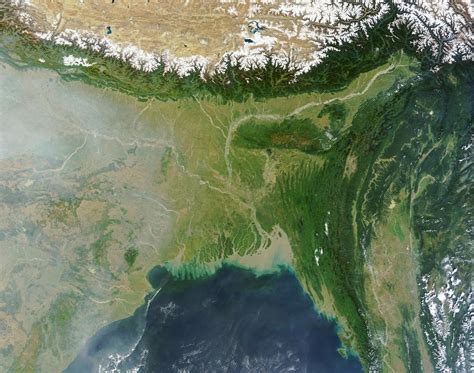 Satellite view of Bangladesh and the Ganges-Brahmaputra Delta posters ...