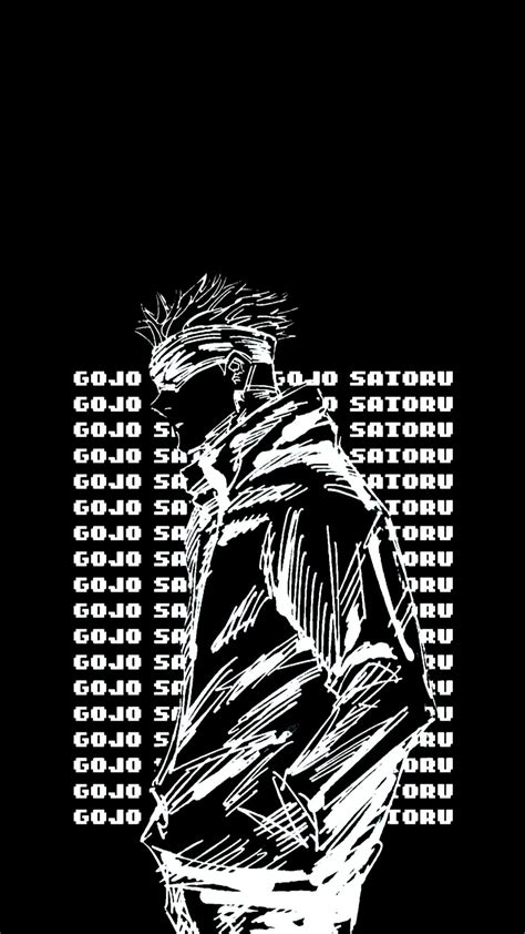 gojo satoru wallpapers | Black design wallpaper, Black aesthetic ...