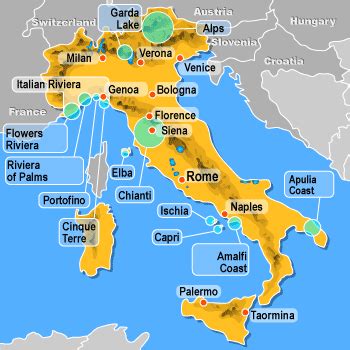 Wanderlust: Map of Italy: Cities