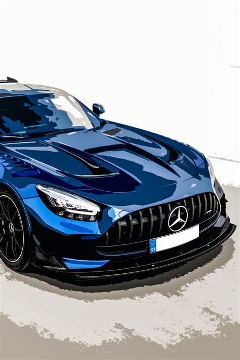 Wall Art Print | Mercedes AMG GTR Car Poster | UKposters