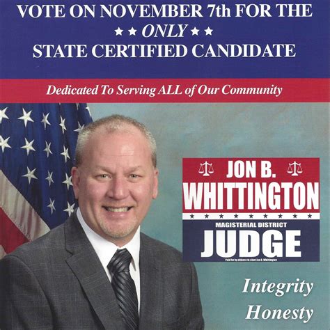 Jon Whittington for District Judge