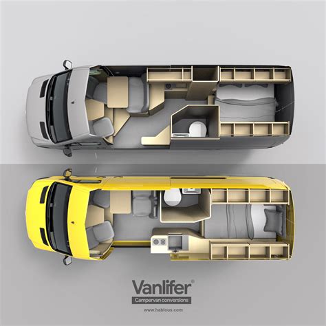 VANLIFER Conversions - Here is a few layouts for a LWB Mercedes ...