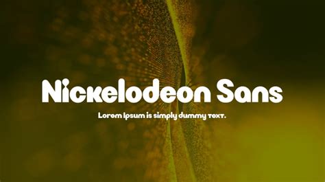 Nickelodeon Sans Font : Download Free for Desktop & Webfont