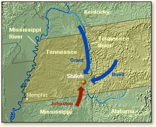 The Battle of Shiloh, 1862