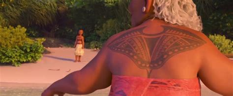 Gramma Tala and her sting ray tattoo. Moana movie scenes //@ATDisney ...