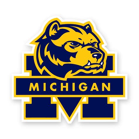 Michigan Wolverines Mascot Precision Cut Decal / Sticker