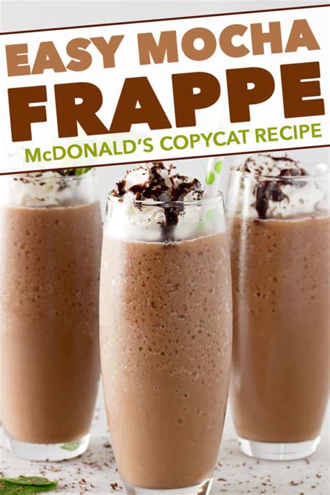 Copycat Mocha Frappe - The Chunky Chef