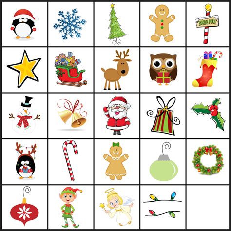 Free Printable Christmas Games: Christmas Matching Game