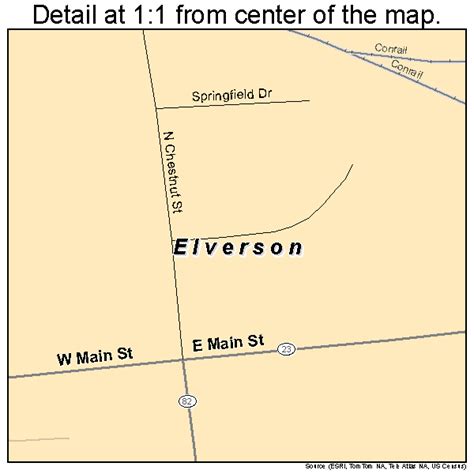 Elverson Pennsylvania Street Map 4223440