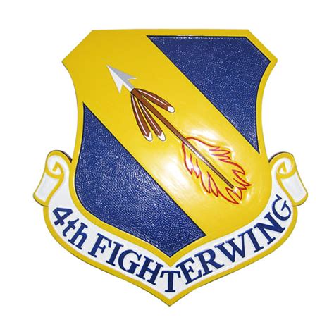 4th Fighter Wing Emblem – American Plaque Company – Military Plaques ...