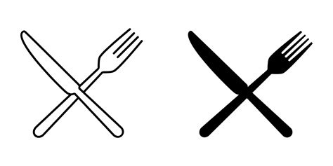 Knife And Fork Icon Vector Art, Icons, and Graphics for Free Download